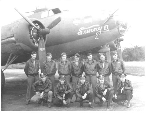 An archive image of the crew of Sunny II