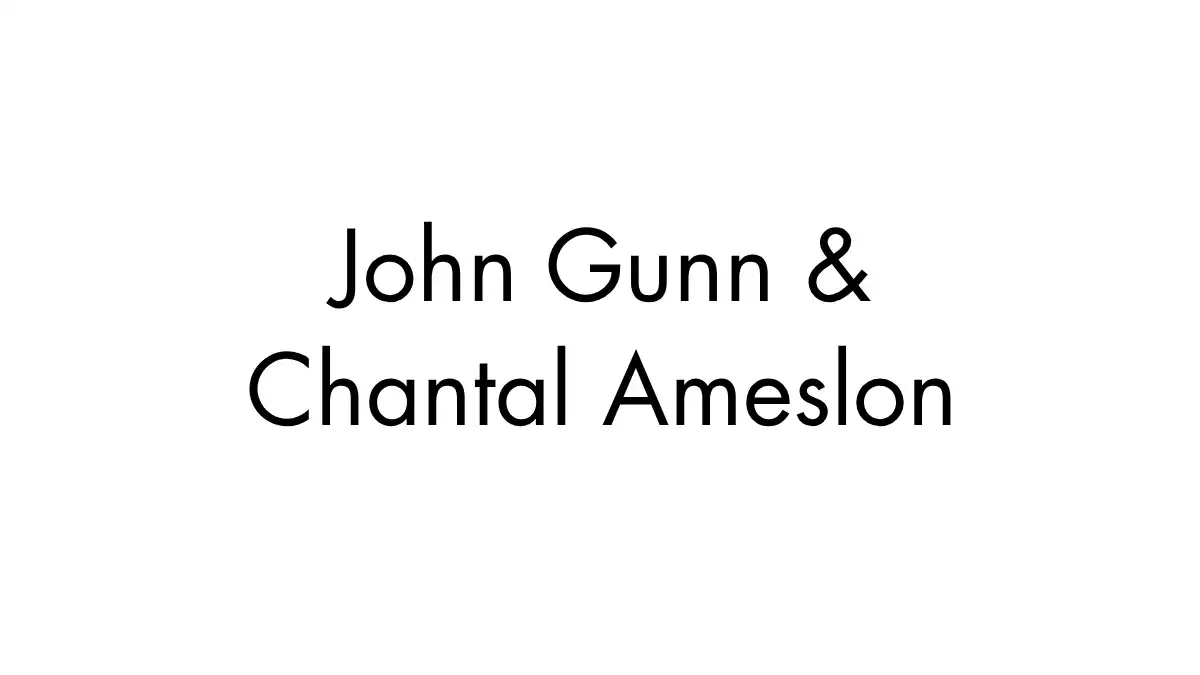 John Gunn & Chantal Ameslon